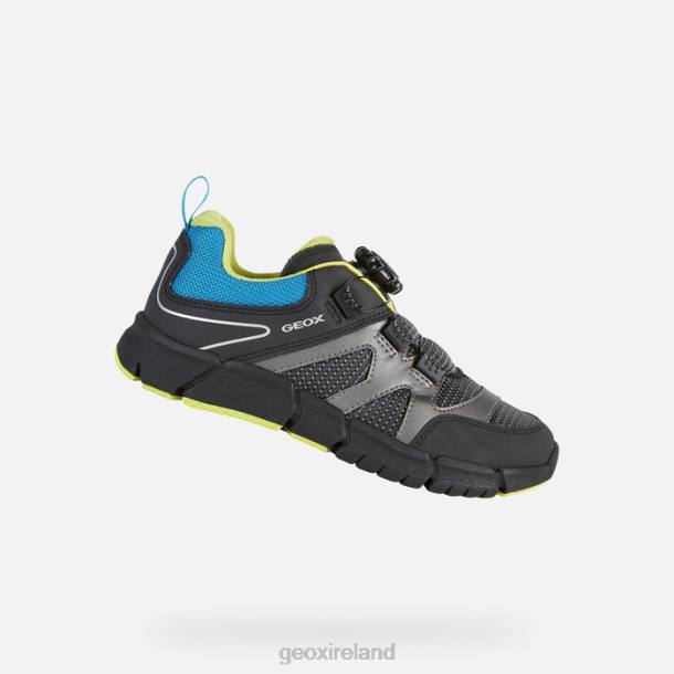 Geox 0ZTB1386 Black/Light Blue Flexyper Boy