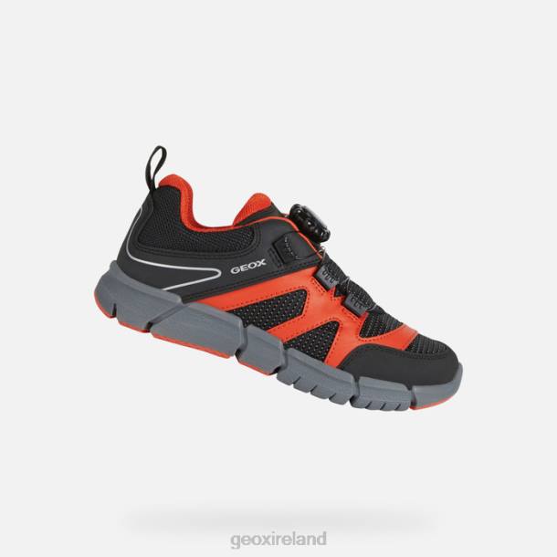 Geox 0ZTB1387 Black/Orange Flexyper Boy