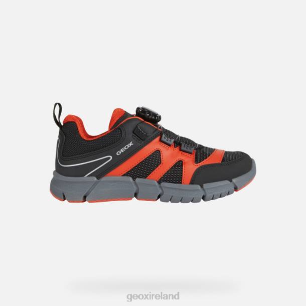 Geox 0ZTB1387 Black/Orange Flexyper Boy