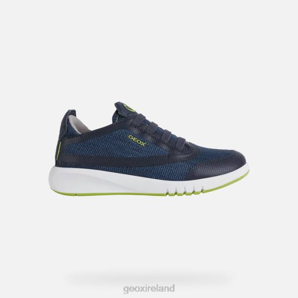 Geox 0ZTB1389 Navy/Lime Green Aeranter Boy