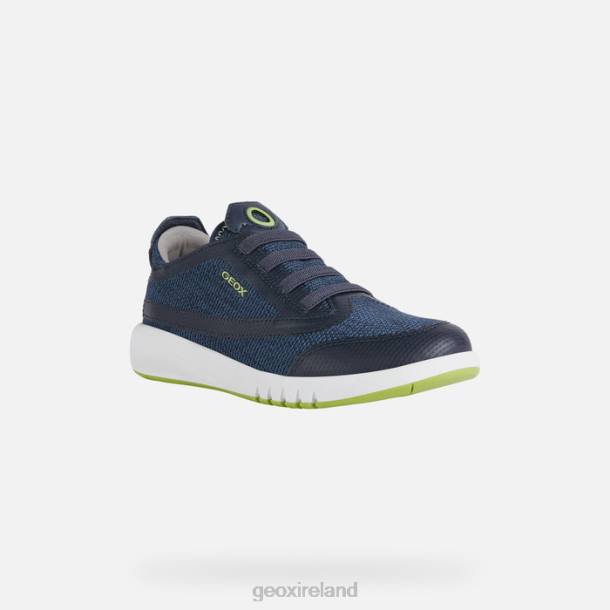 Geox 0ZTB1389 Navy/Lime Green Aeranter Boy