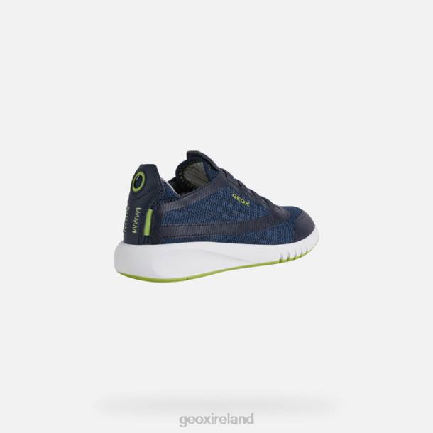 Geox 0ZTB1389 Navy/Lime Green Aeranter Boy