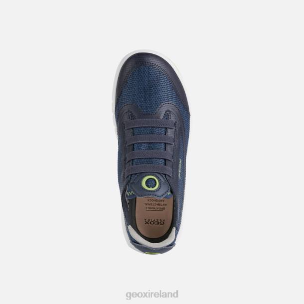 Geox 0ZTB1389 Navy/Lime Green Aeranter Boy