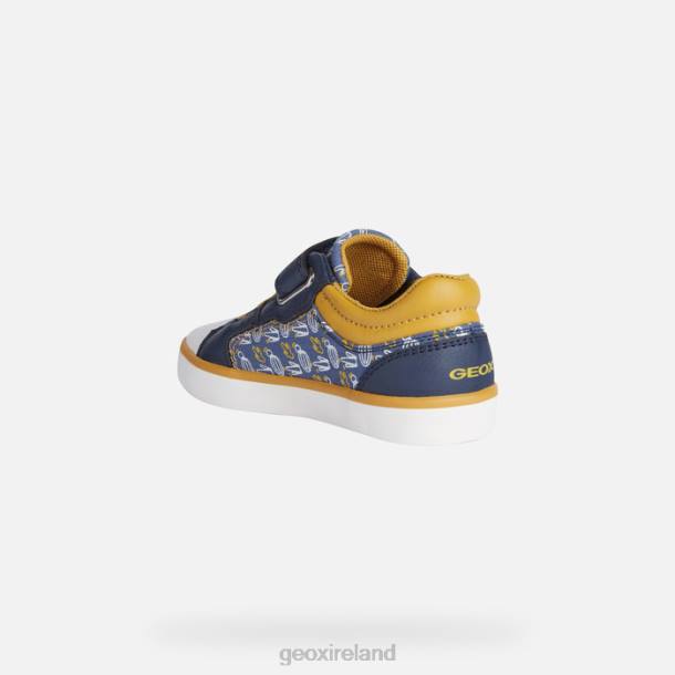 Geox 0ZTB1391 Avio/Dark Yellow Gisli Boy