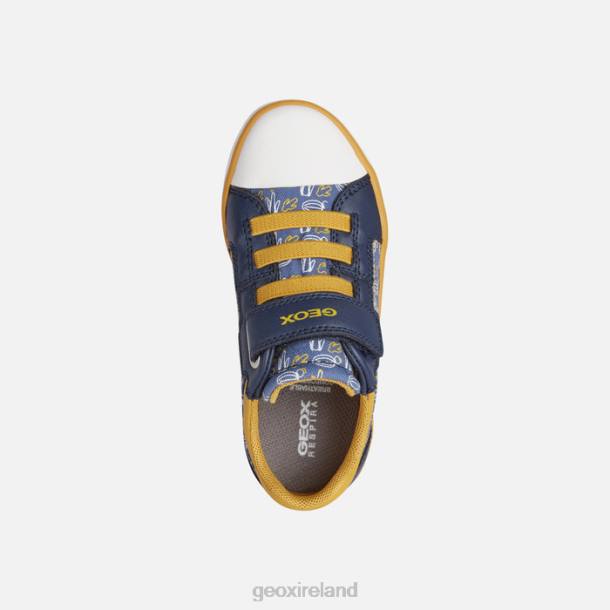 Geox 0ZTB1391 Avio/Dark Yellow Gisli Boy