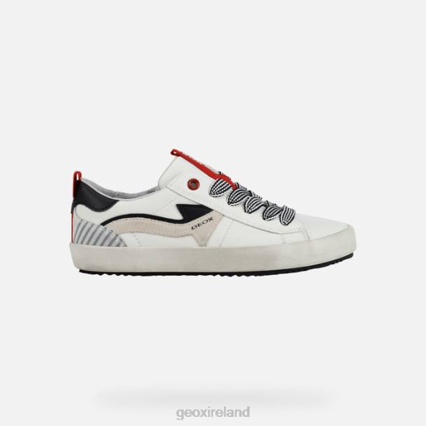 Geox 0ZTB1392 White/Red Alonisso Boy