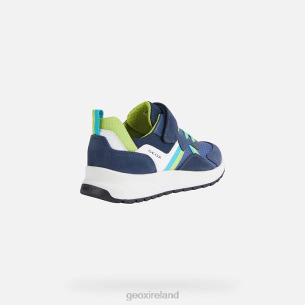 Geox 0ZTB1394 Navy/Lime Briezee Boy
