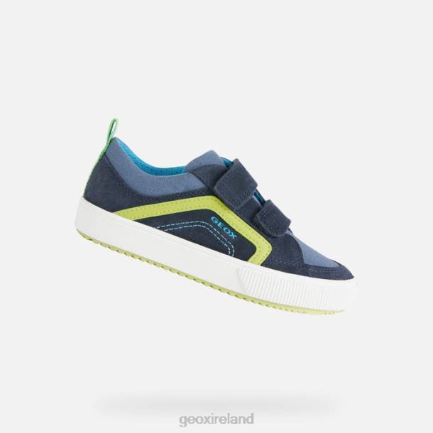 Geox 0ZTB1401 Navy/Lime Alonisso Junior