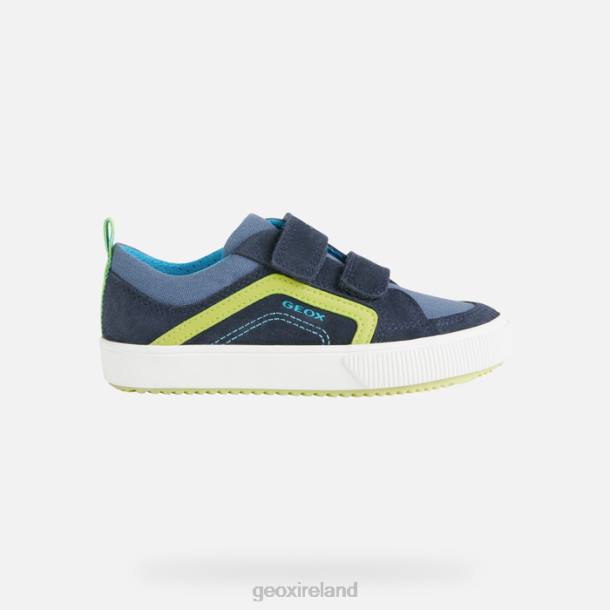 Geox 0ZTB1401 Navy/Lime Alonisso Junior