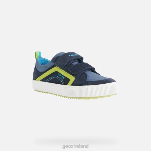 Geox 0ZTB1401 Navy/Lime Alonisso Junior