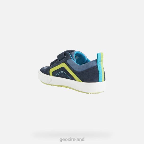 Geox 0ZTB1401 Navy/Lime Alonisso Junior