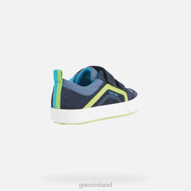 Geox 0ZTB1401 Navy/Lime Alonisso Junior