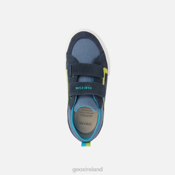 Geox 0ZTB1401 Navy/Lime Alonisso Junior