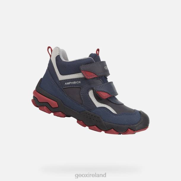 Geox 0ZTB1406 Navy/Dark Red Buller Abx Boy