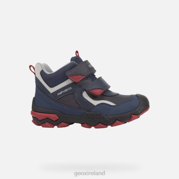 Geox 0ZTB1406 Navy/Dark Red Buller Abx Boy