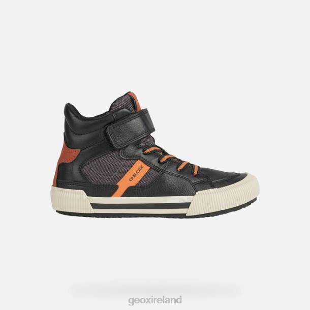 Geox 0ZTB1417 Black/Orange Alonisso Boy