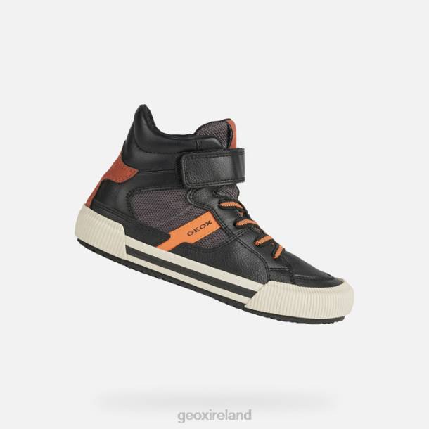 Geox 0ZTB1417 Black/Orange Alonisso Boy