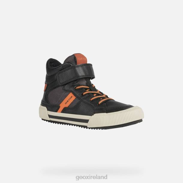 Geox 0ZTB1417 Black/Orange Alonisso Boy