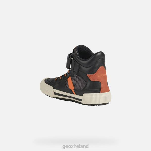 Geox 0ZTB1417 Black/Orange Alonisso Boy