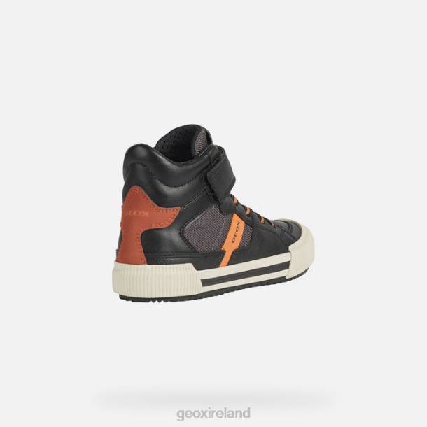 Geox 0ZTB1417 Black/Orange Alonisso Boy