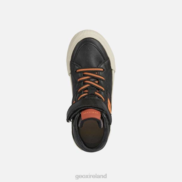 Geox 0ZTB1417 Black/Orange Alonisso Boy