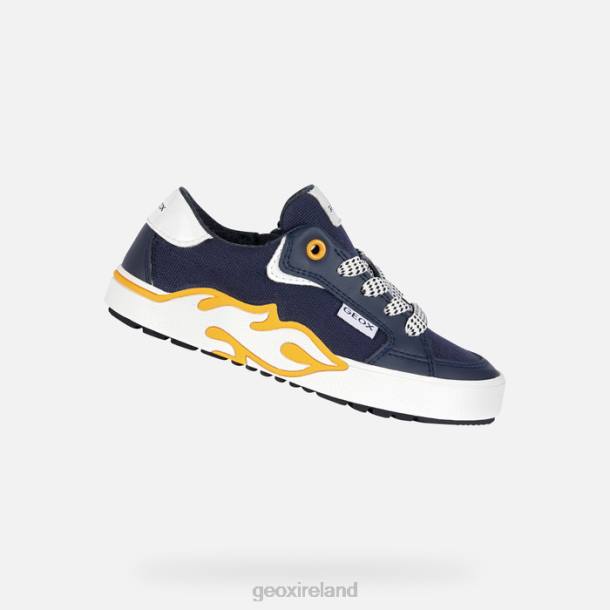 Geox 0ZTB1950 Navy/Yellow Alphabeet Boy