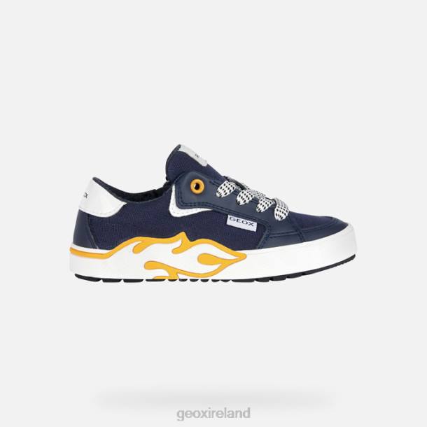 Geox 0ZTB1950 Navy/Yellow Alphabeet Boy