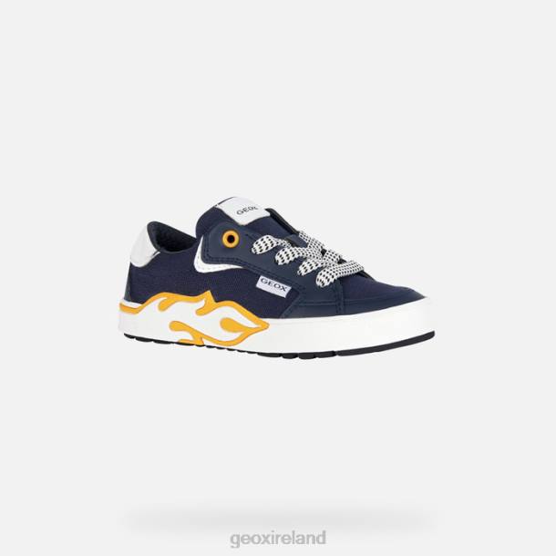 Geox 0ZTB1950 Navy/Yellow Alphabeet Boy