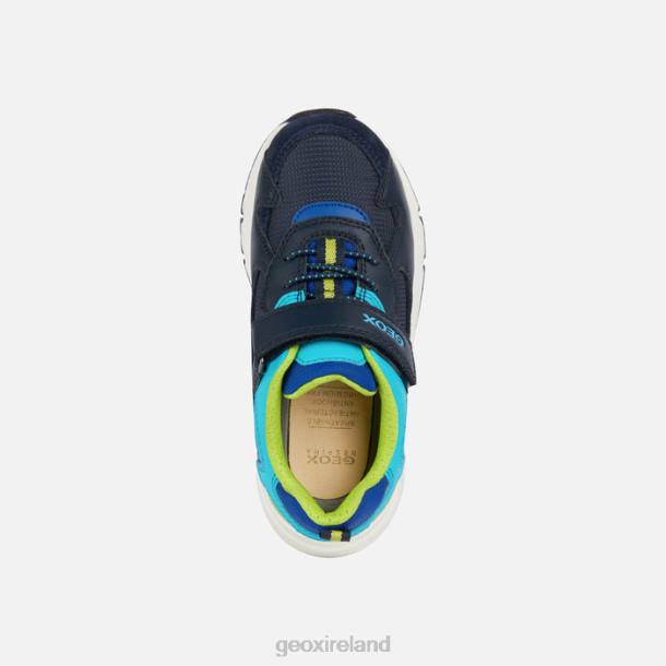 Geox 0ZTB1977 Navy/Lime Rooner Boy