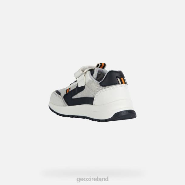 Geox 0ZTB1978 White/Black Briezee Boy