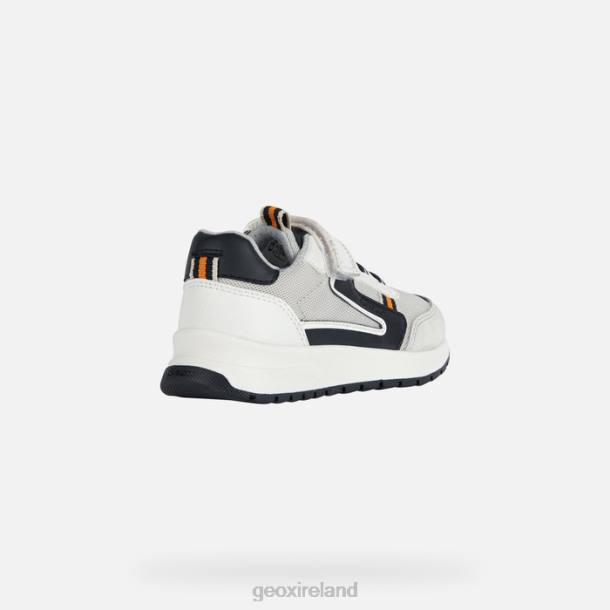 Geox 0ZTB1978 White/Black Briezee Boy