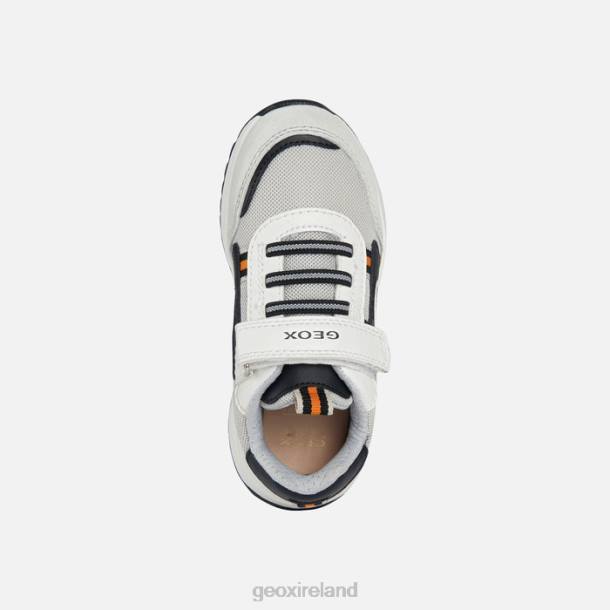 Geox 0ZTB1978 White/Black Briezee Boy