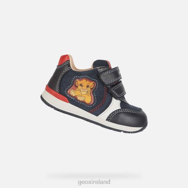 Geox 0ZTB1443 Dark Navy/Red Rishon Baby
