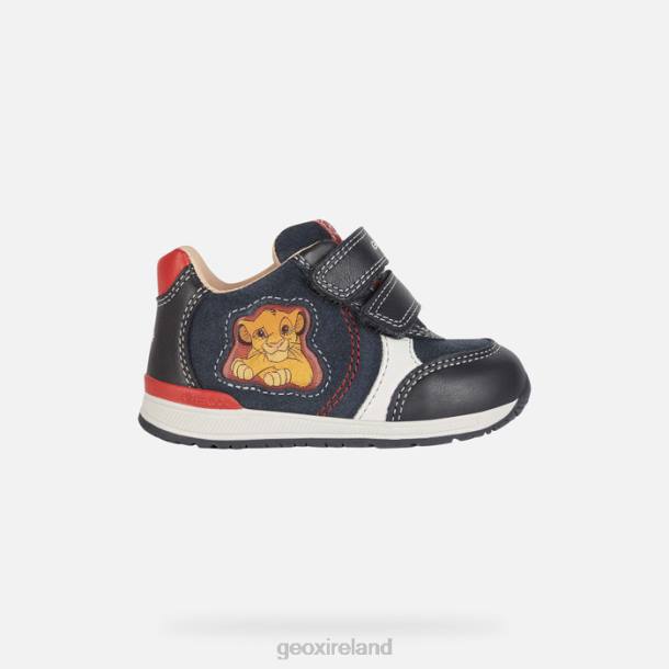Geox 0ZTB1443 Dark Navy/Red Rishon Baby
