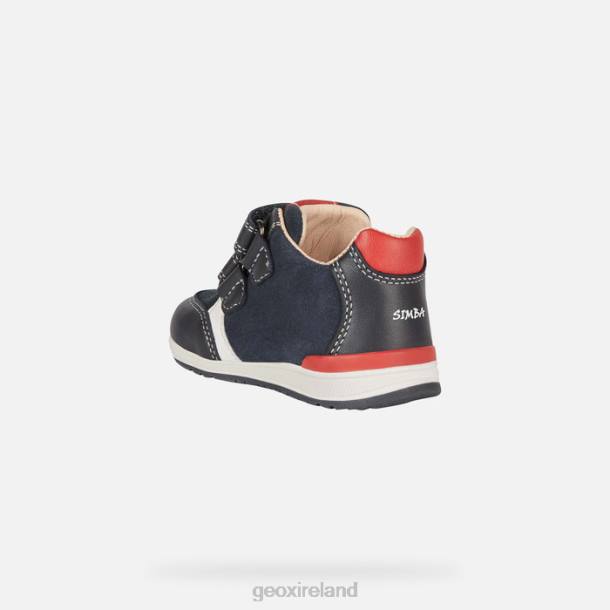Geox 0ZTB1443 Dark Navy/Red Rishon Baby