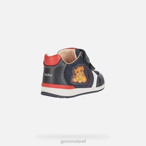 Geox 0ZTB1443 Dark Navy/Red Rishon Baby