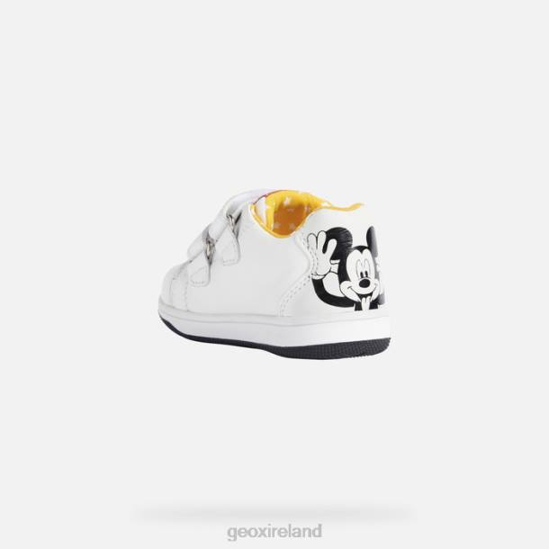 Geox 0ZTB1506 White/Black New Flick Baby