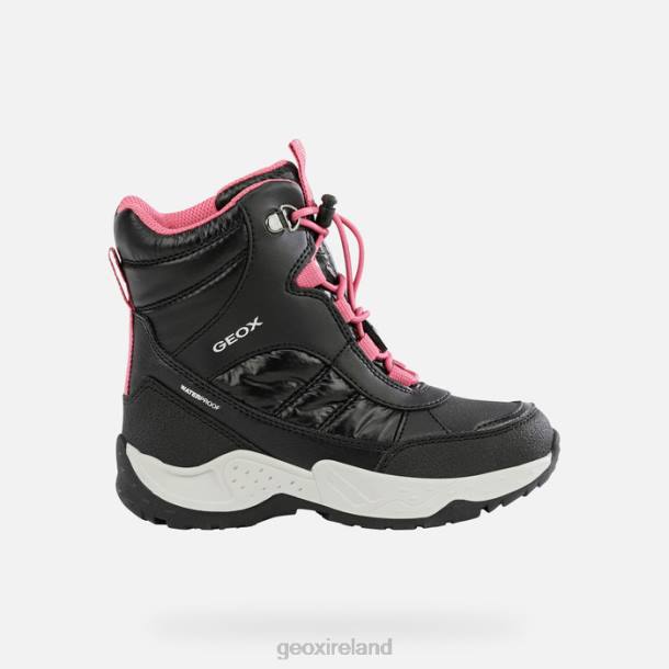 Geox 0ZTB1232 Black/Fuchsia Sentiero Girl