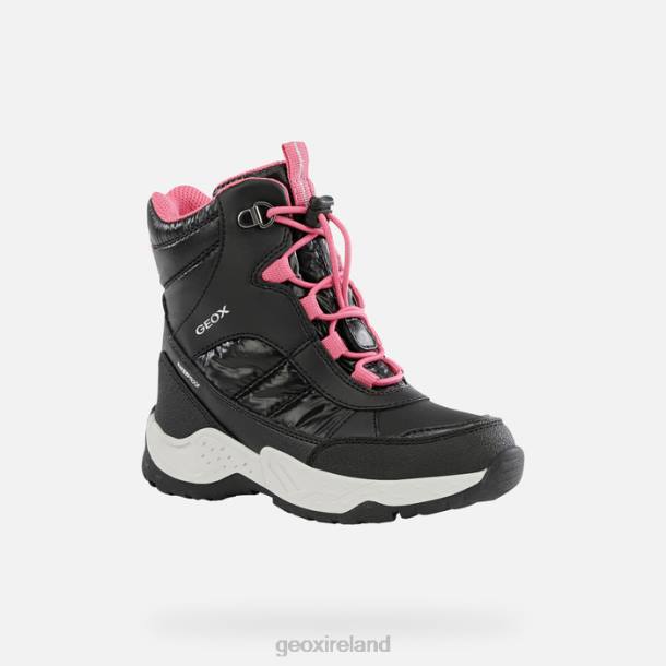 Geox 0ZTB1232 Black/Fuchsia Sentiero Girl