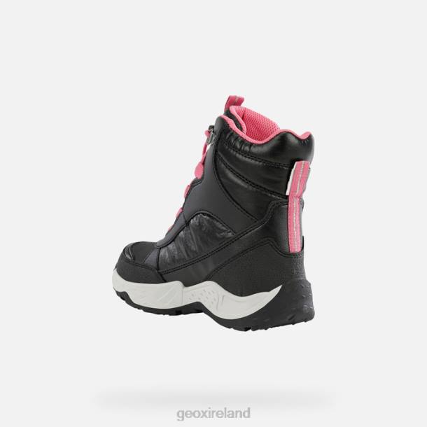 Geox 0ZTB1232 Black/Fuchsia Sentiero Girl