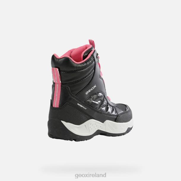 Geox 0ZTB1232 Black/Fuchsia Sentiero Girl