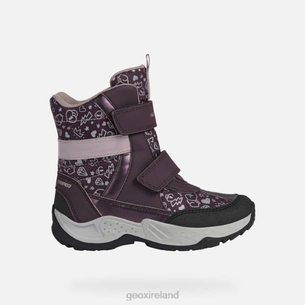 Geox 0ZTB1253 Prune/Dark Rose Sentiero Girl