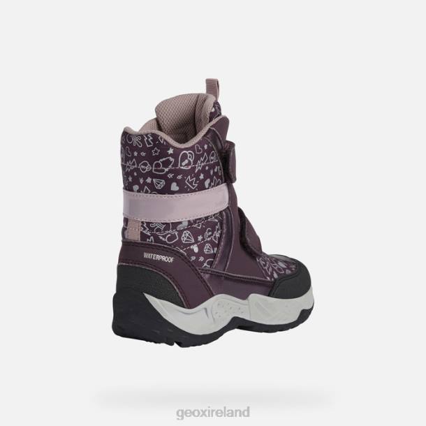 Geox 0ZTB1253 Prune/Dark Rose Sentiero Girl