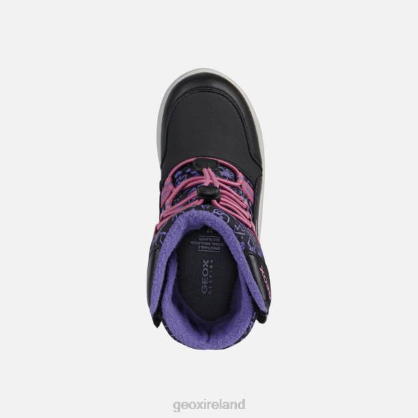 Geox 0ZTB1254 Black/Fuchsia Roby Girl