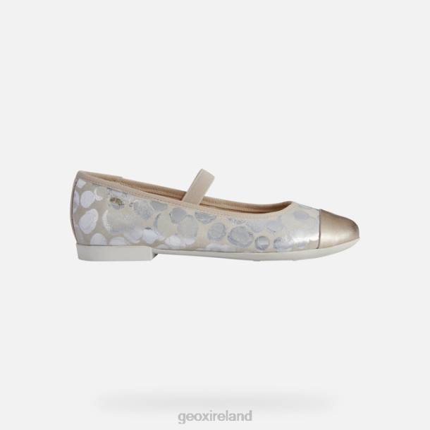 Geox 0ZTB1196 Beige/Platinum Plie Girl