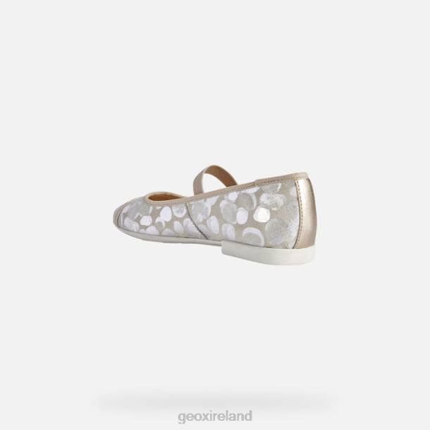 Geox 0ZTB1196 Beige/Platinum Plie Girl