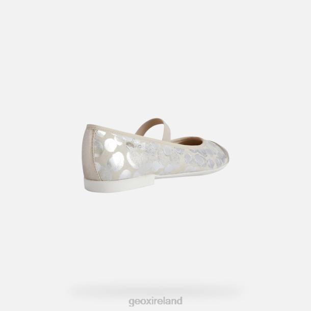 Geox 0ZTB1196 Beige/Platinum Plie Girl