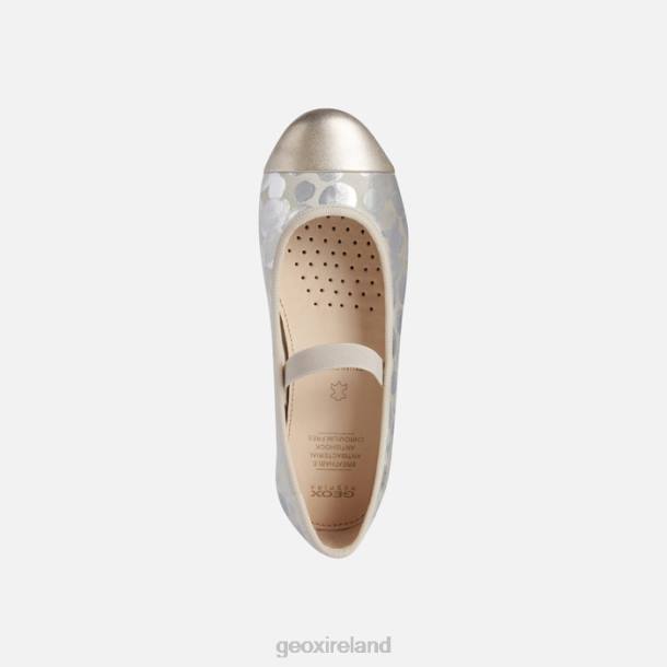 Geox 0ZTB1196 Beige/Platinum Plie Girl
