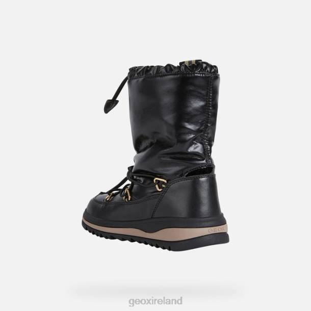 Geox 0ZTB1021 Black/Gold Adelhide Abx Girl