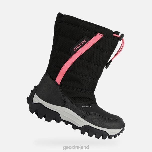 Geox 0ZTB1155 Black/Fuchsia Himalaya Abx Junior